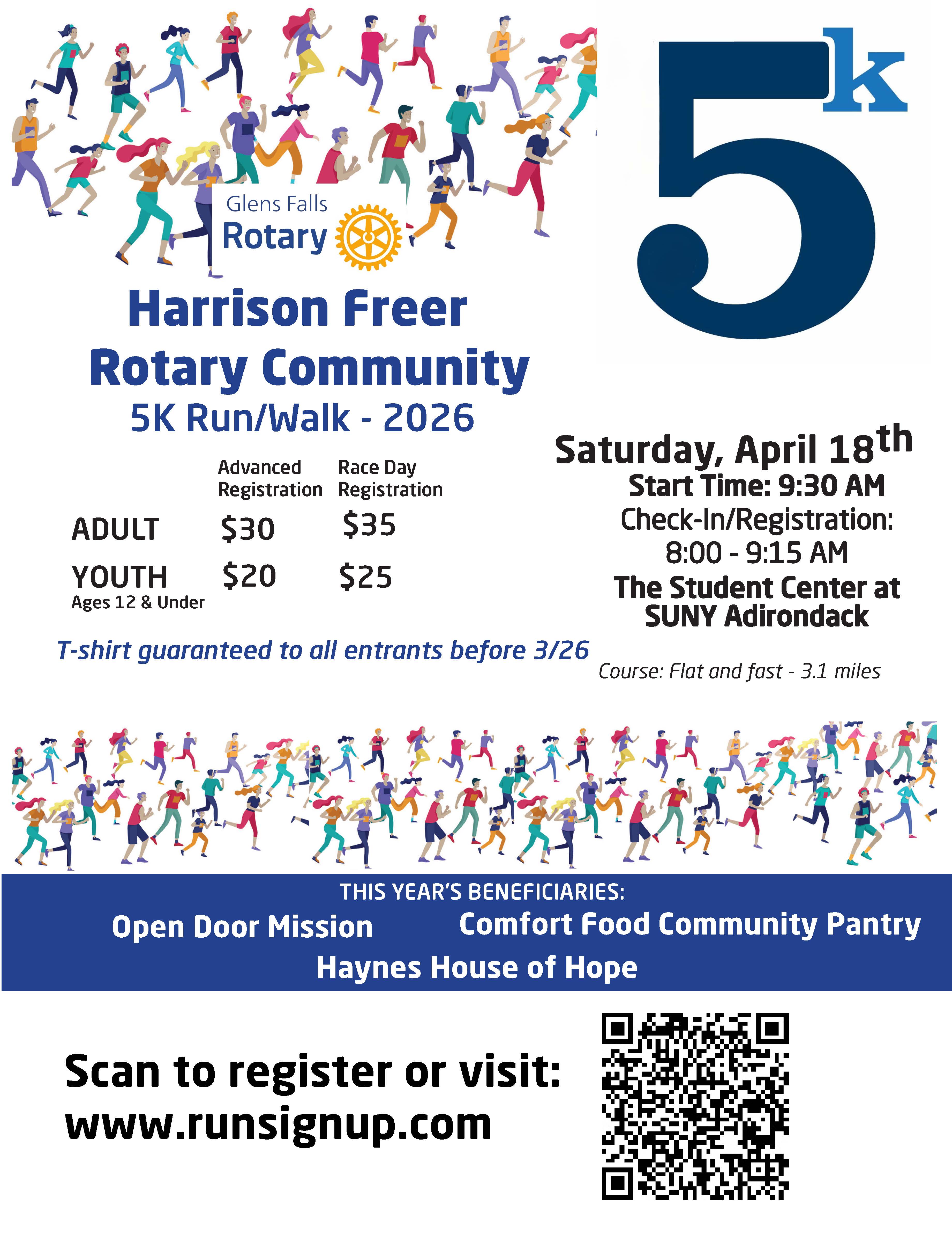 Harrison Freer Rotary Community 5k Run/Walk